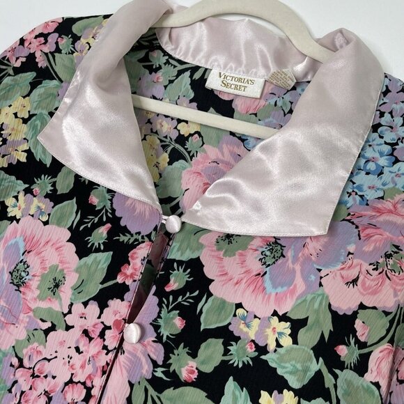 Victoria’s Secret Vintage Gold Label Nightgown Women’s Size Small Floral - Picture 5 of 9